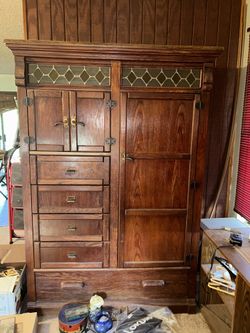 Wooden wardrobe