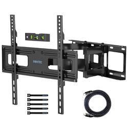 Bontec: Black Full Motion Tv Wall Mount 23-60” VESA Compatible