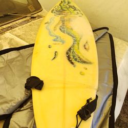 Surfboard With Mermaid On Top 6.5 vantage