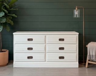 White 6-Drawer Dresser