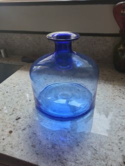 Blue Glass Vase