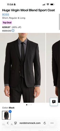 NEW BOSS SUIT SIZE 46R