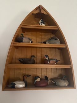 Wooden Duck Shelf