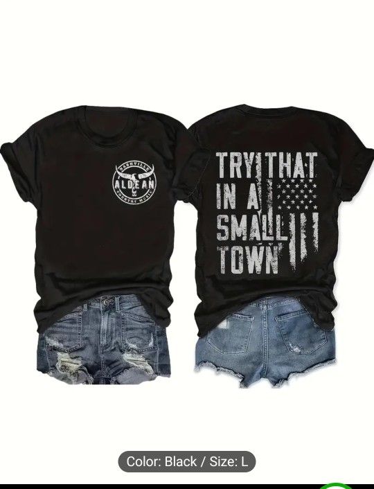New: Womans T-shirt Large