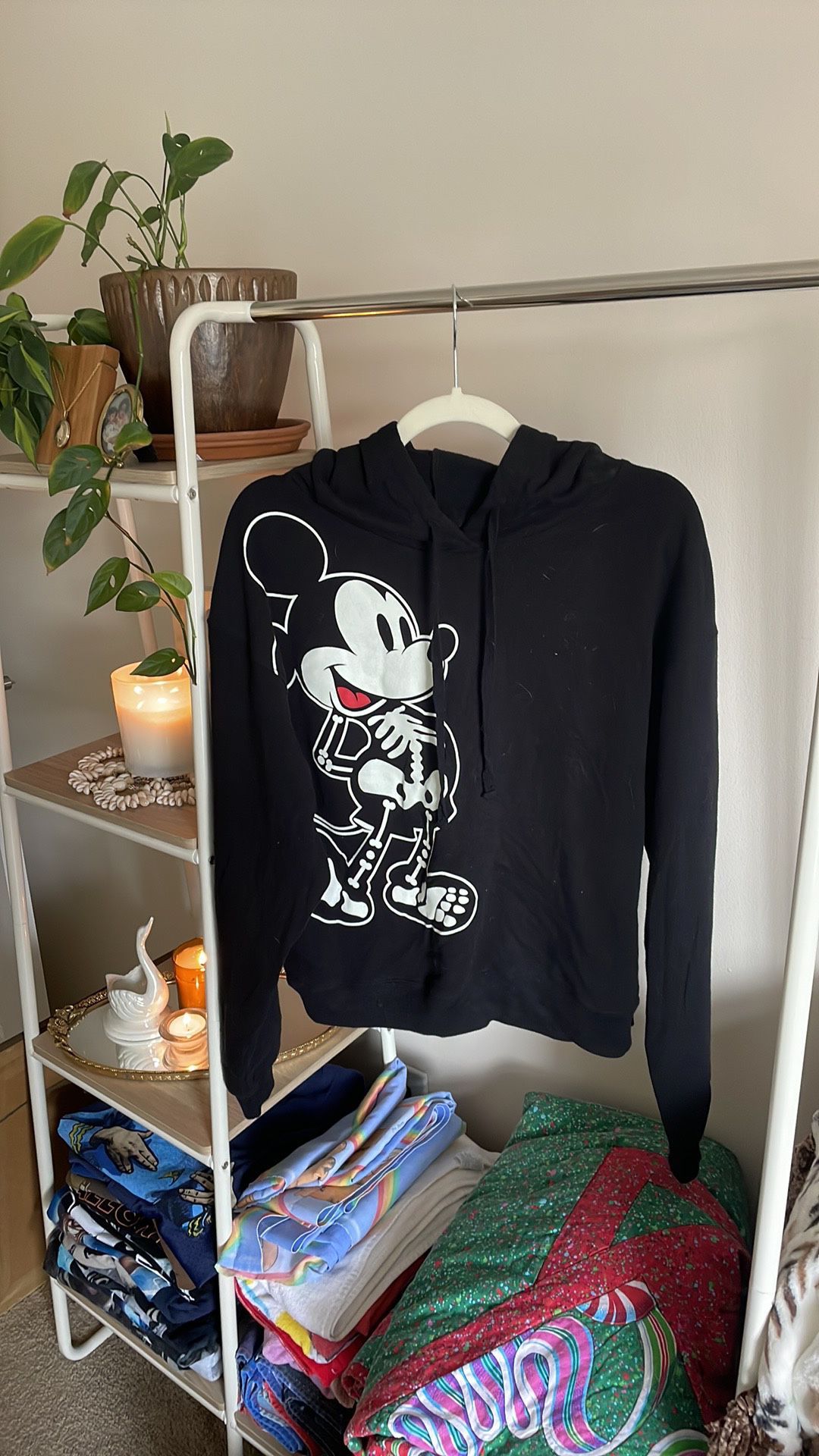 Glow in the Dark Skeleton Mickey Mouse Disney Hoodie