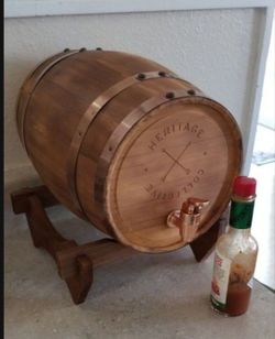 Big liquor wood barrel