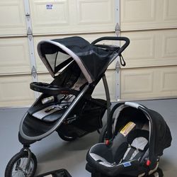 Graco FastAction™ Fold Jogger Click Connect™ Travel System With An Extra Base.