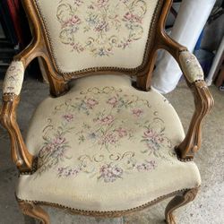 Antique Chair  On tapestry