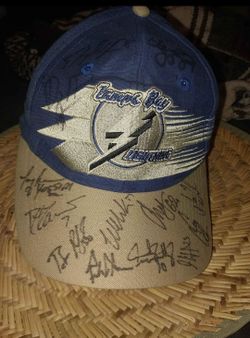 Tampa Bay Lightning Hat Autographed 