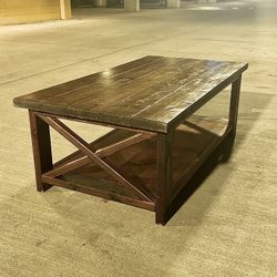 Handcrafted Wooden Coffee Table