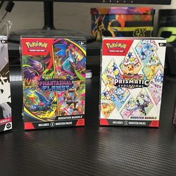2x White Flare, Prismatic Evolutions, Phantasms Flames Booster Bundles