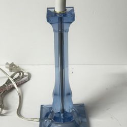 Blue Acrylic Bedside Size Modern Lamp