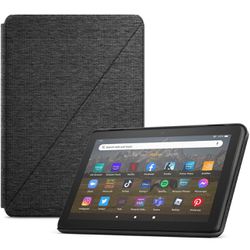 Amazon Fire HD 8 Tablet Cover (Only compatible with 12th generation tablet, 2022 release), Black