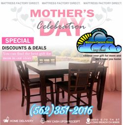 Four chair dining table comedor Nuevo new sillas