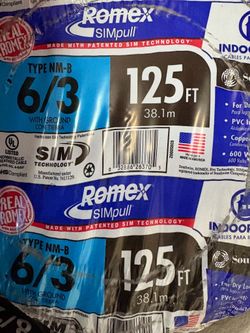 New Romex wire 6/3