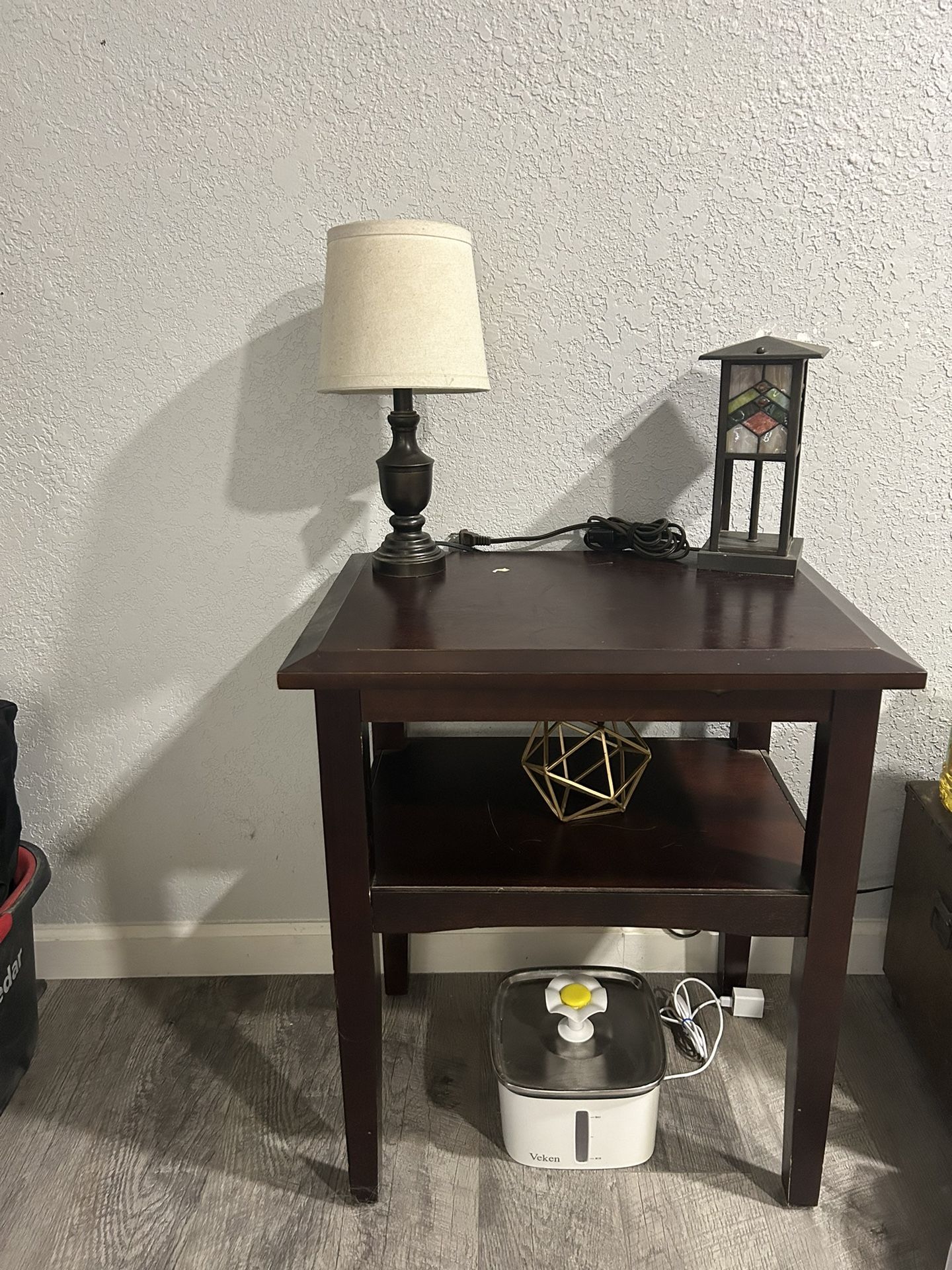 Home Decor Home Essentials - Lamp , Desk Lamp, Small Table, Side Table, End Table , Pet Water Fountain