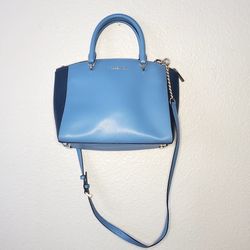 Michael Kors Women's Medium Saffiano Leather Satchel Handbag W/ Shoulder Strap