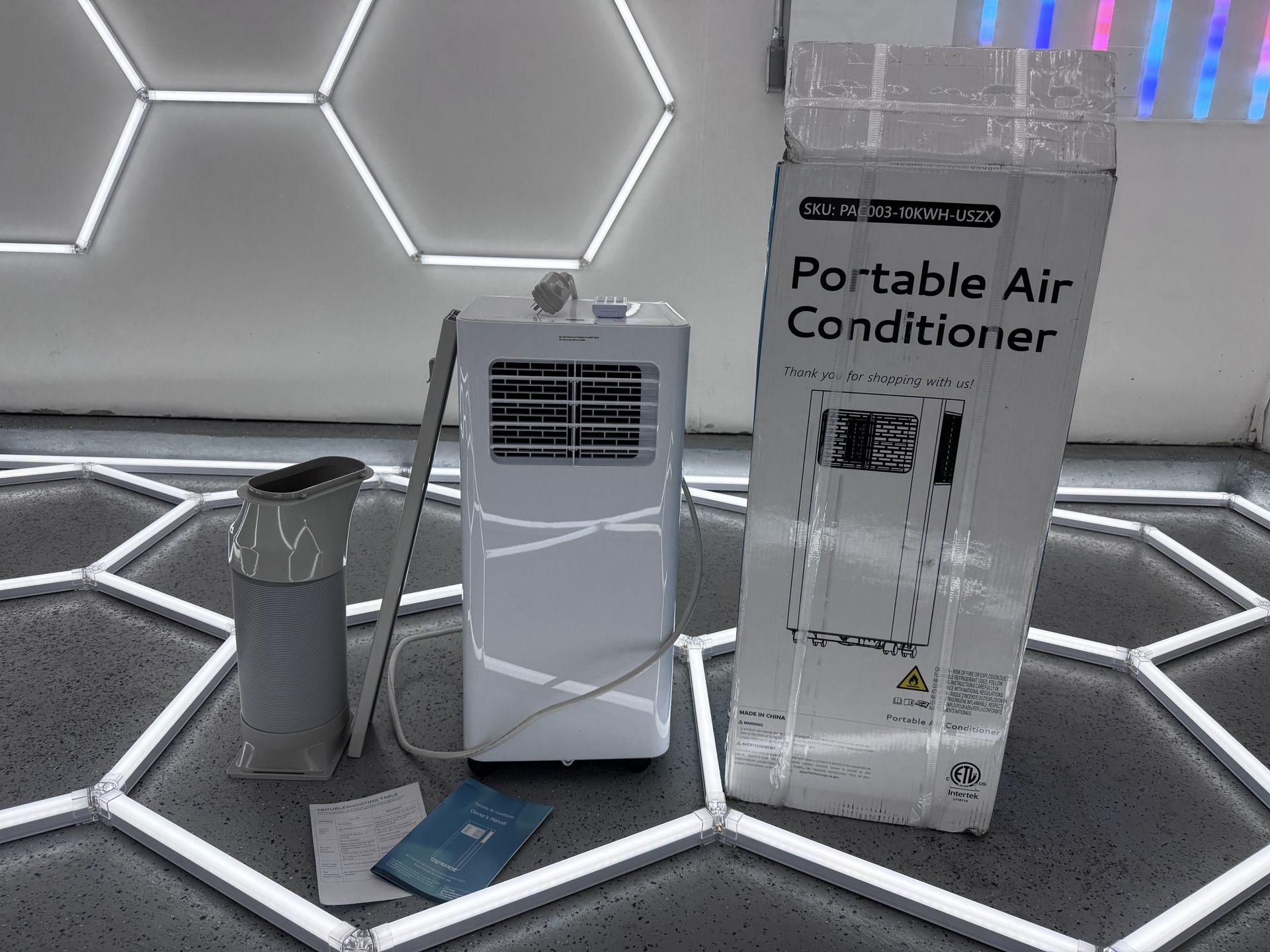 Brand New EUHOMY Portable Air Conditioners 10,000 Btu, Quiet Portable Cooling AC Up to 450 Sq.Ft. with Dehumidifier, Fan, Sleep Modes,3-1 AC Unit with