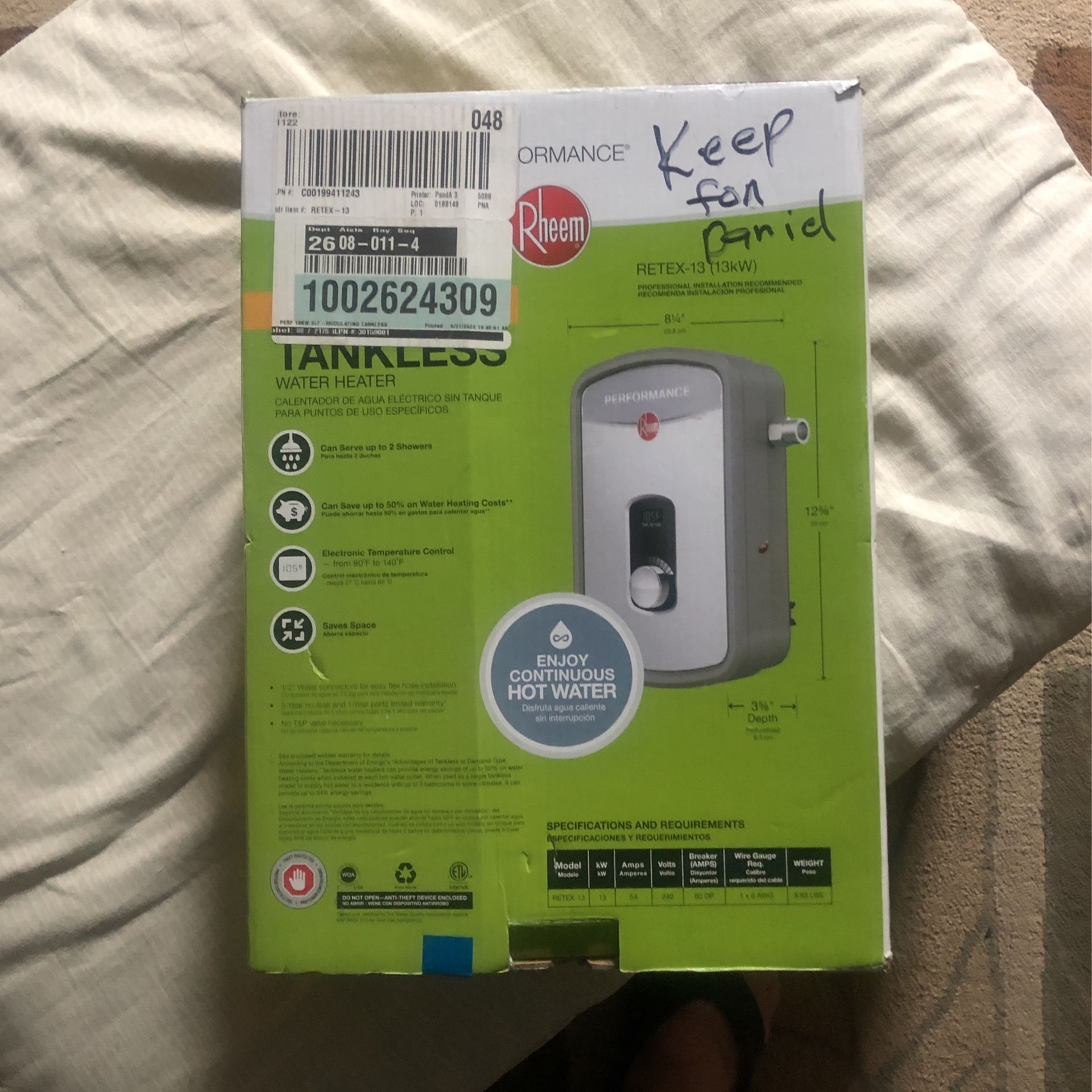 Tankless Water Heater
