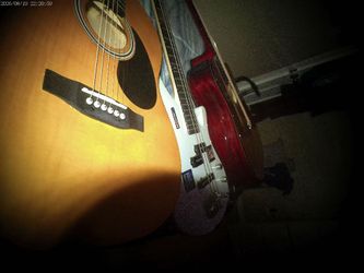 Acoustic Guitar Natural Sunburst Finish