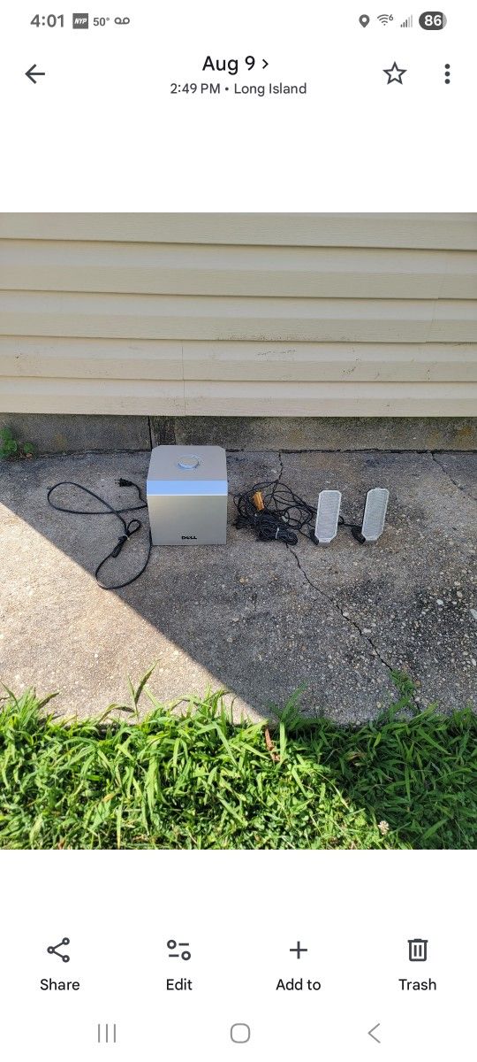 Dell Computer Subwoofer With Speakers 