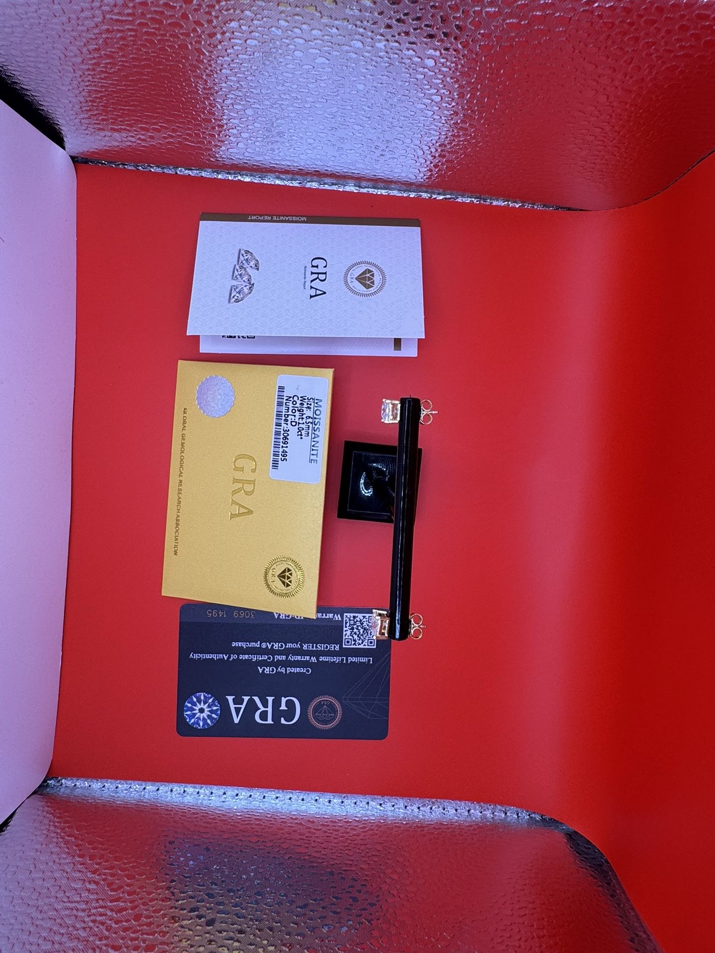 S925 Sterling Silver Moissanite Earrings 14k Gold Plated VVS1 D Color 1.0ct VVS1