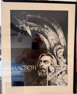 RUSSEL REDMOND "MACBETH" LIMITED EDITION HAND SIGNED POSTER