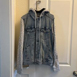 DENIM HOODIE JACKET