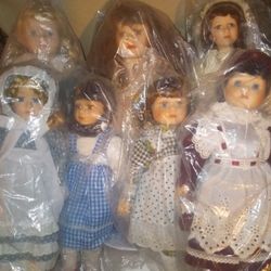 Brand New Porcelain Collector Dolls