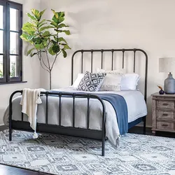 Living Spaces Knox Queen Metal Bed frame