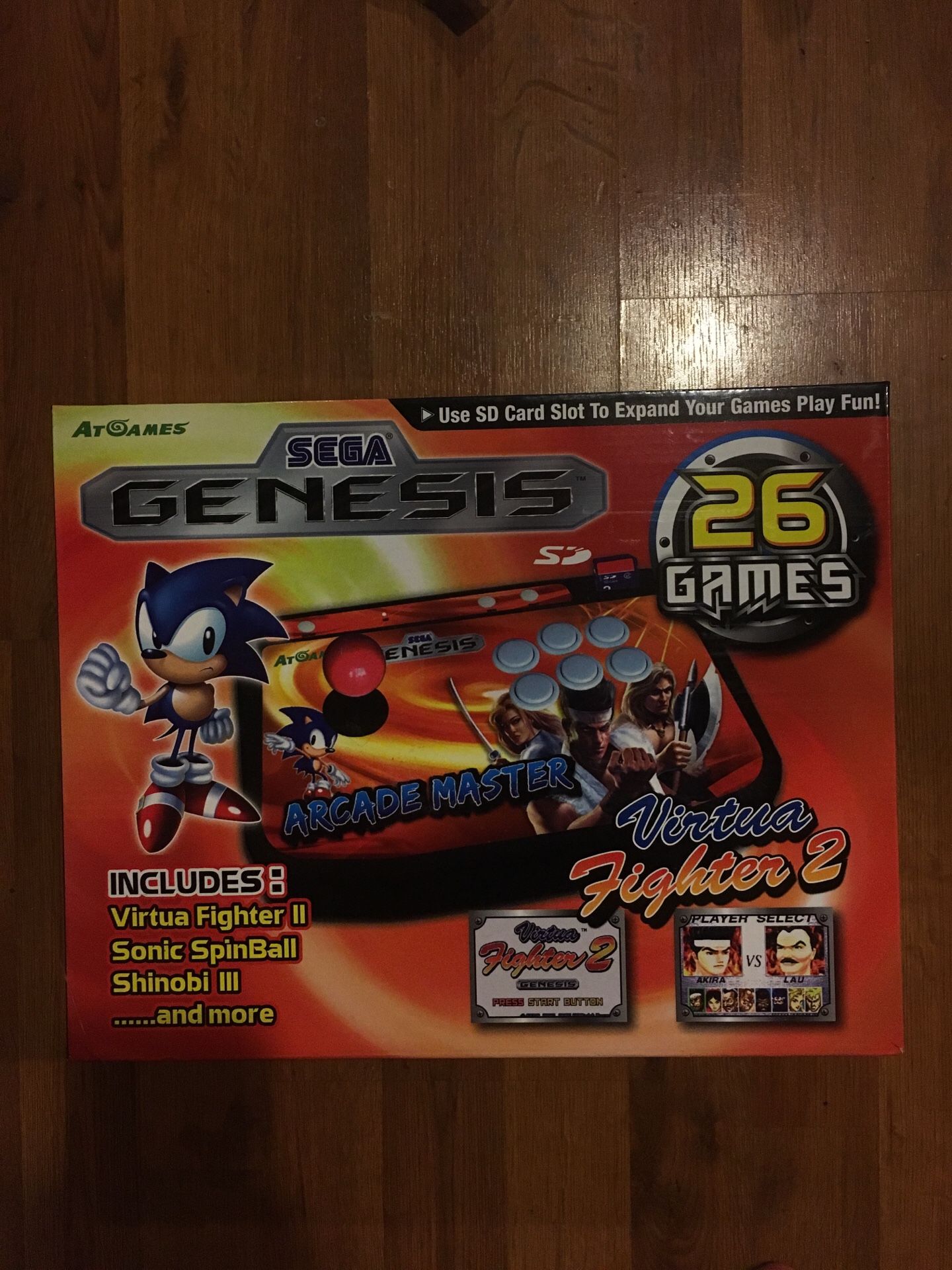 Atgames Sega Genesis SD Card game emulator virtua fighter