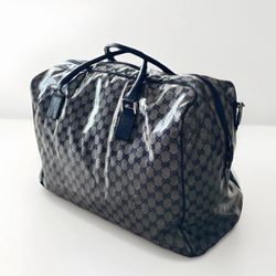 Gucci - GG Crystal Large Travel Duffle Bag Blue Navy