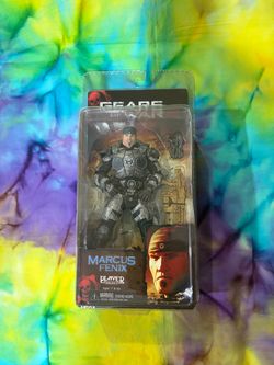 NECA Gears of War 2 Marcus Fenix with Gold Lancer Variant Series 3