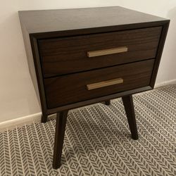 Mid-Century Modern  Nightstand – Alpine Furniture Gramercy