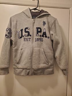 US Polo Association Zip Up Jacket Size 10/12