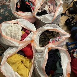 $10 a bag of small-sized clothing