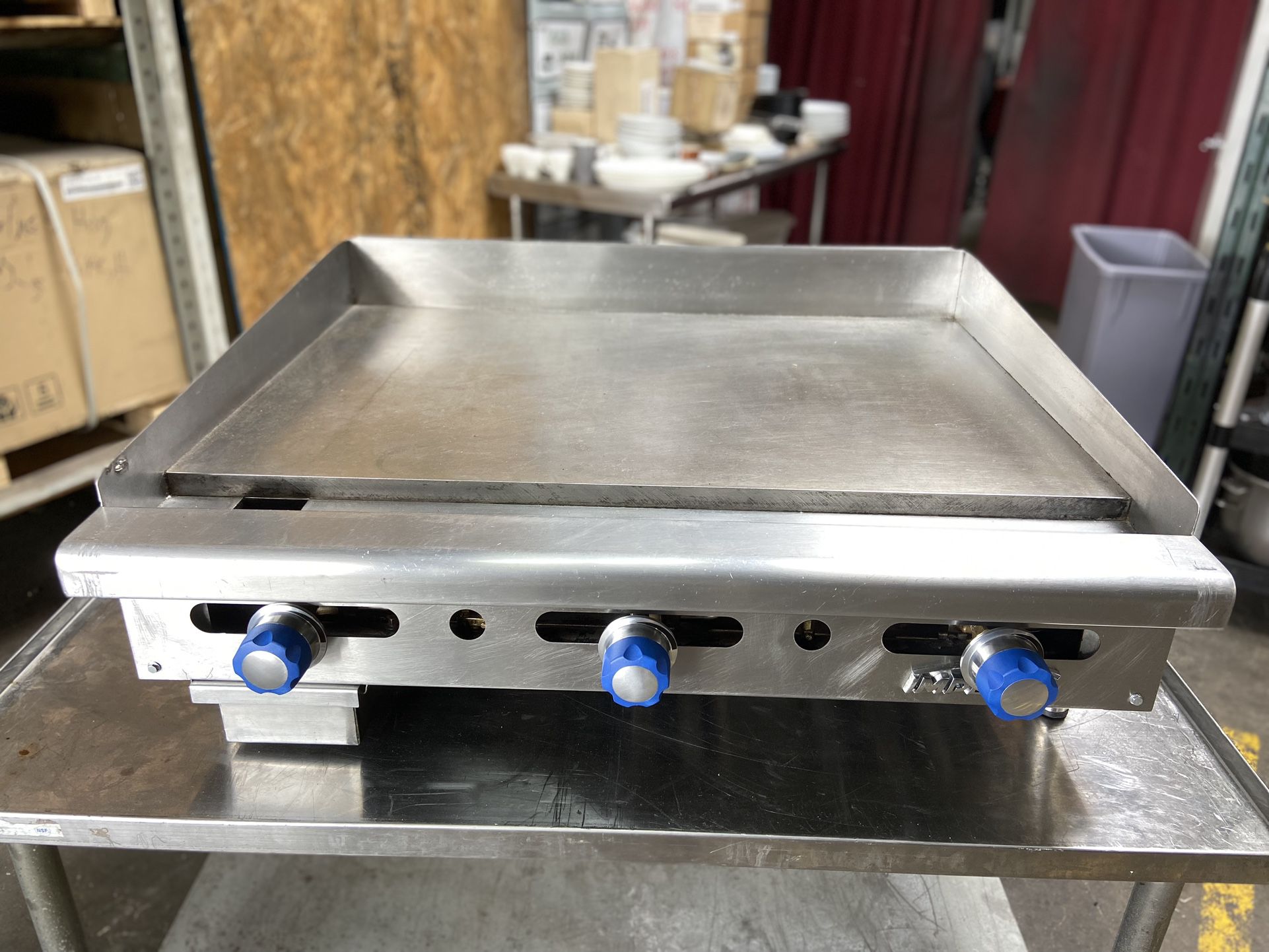 36” Gas Griddle Imperial IMGA-3628 Plancha Flat Top Grill Commercial Heavy Duty Great Condition And Works Perfect Restaurant Kitchen Equipment 