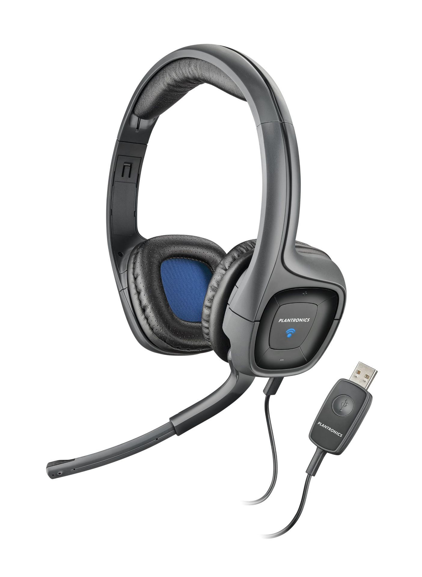 Plantronics 80935-21 Audio 655 USB Multimedia Headset with Noise Canceling Microphone for PC and Mac