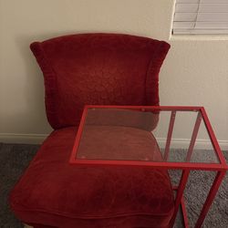 Chair and side table combo