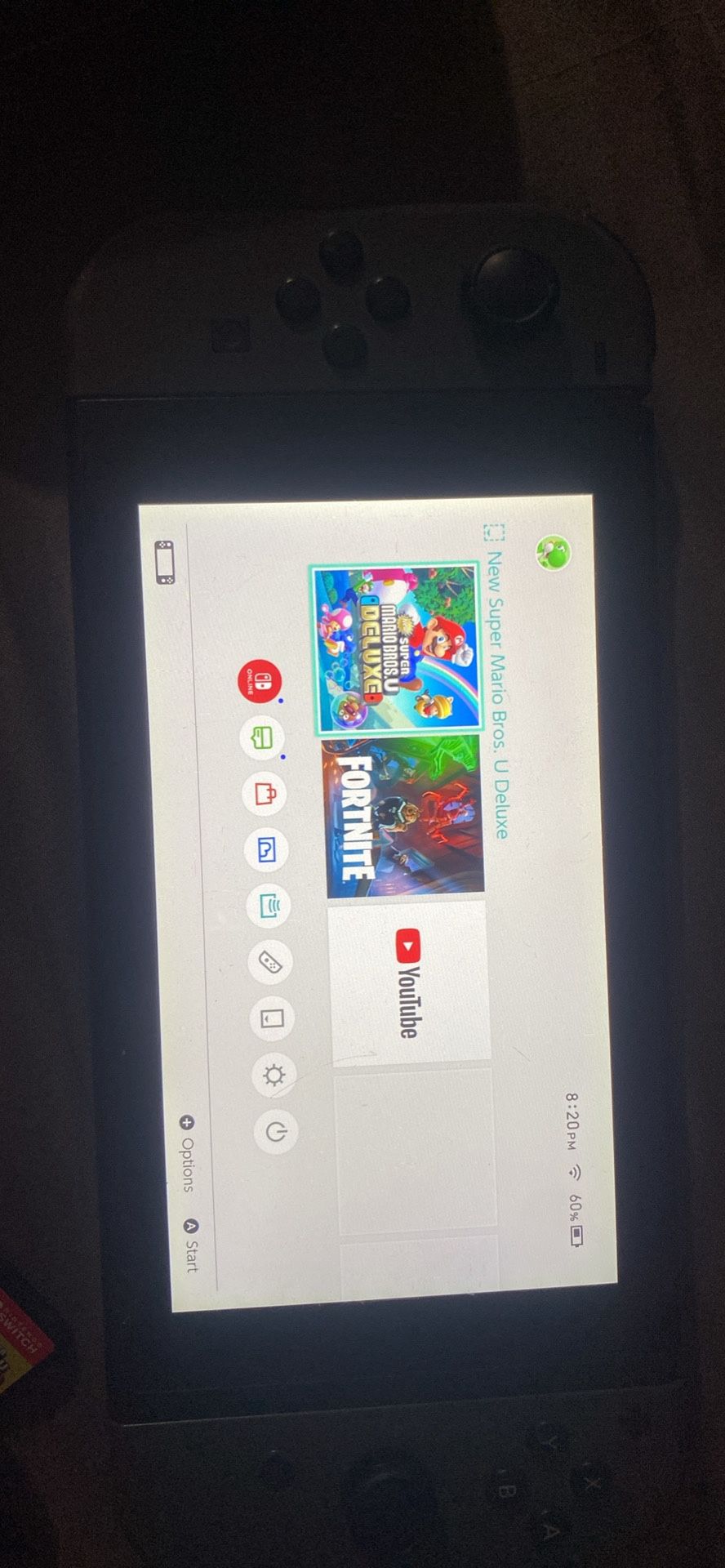 Nintendo Switch With Mario Game