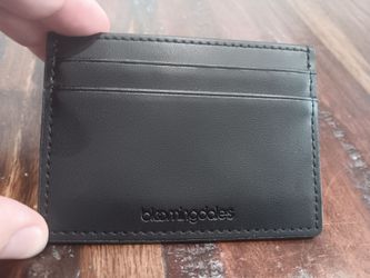 REAL LEATHER WALLET CARDHOLDER BLOOMINGDALES BRAND NEW CHEAP