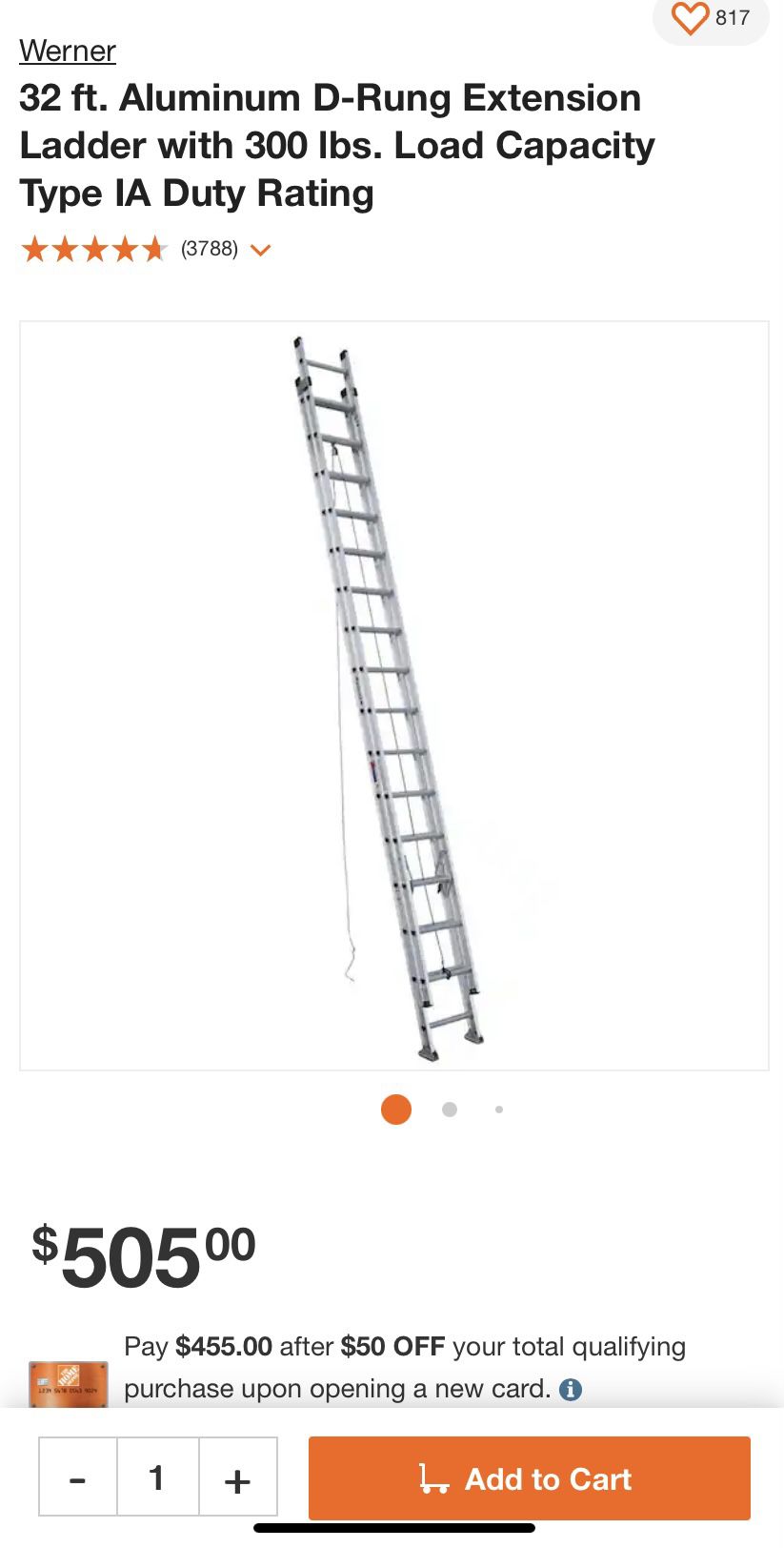Werner 32’ Ladder 