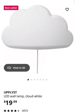 UPPLYST LED wall lamp, cloud white