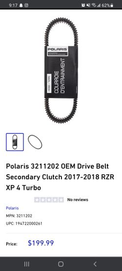 2016-2020 RZR XP Turbo Ranger 1000 RS1
 BELTS
