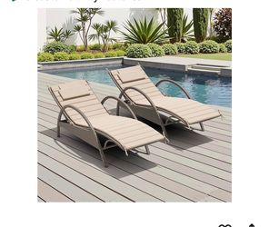 NEW Chaise Lounge Chair Cushions set of 2