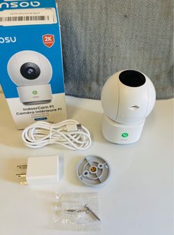 Aosu Indoor Security Camera, Baby Monitor, Pet Camera, 360-Degree for Home Security, One-Touch Call