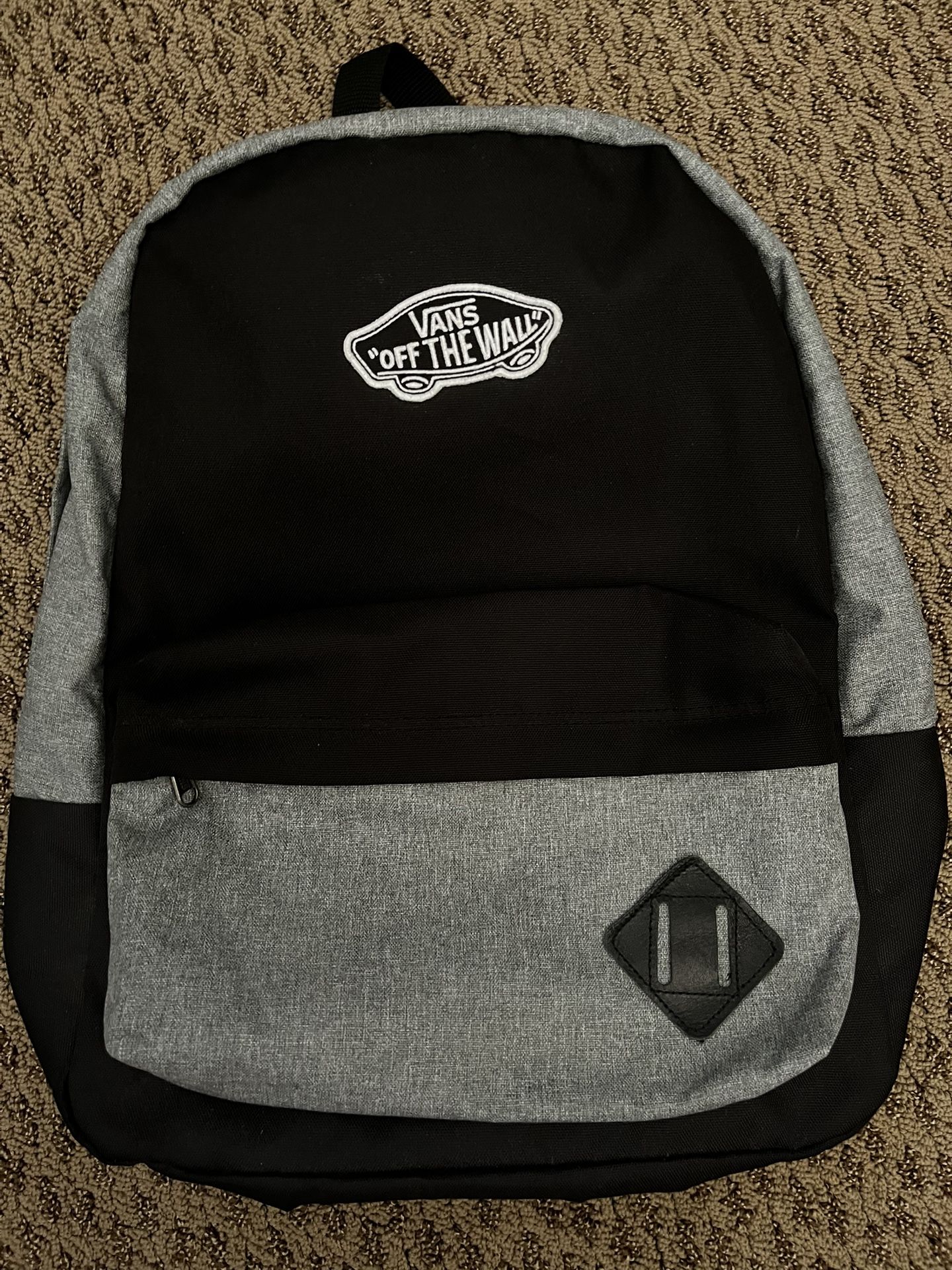New Vans black and gray backpack
