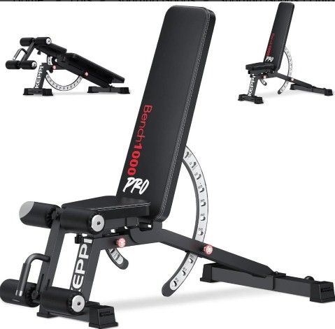 WEIGHT BENCH (KEPPI) HEAVY DUTY 1200LB NEW IN BOX! 2 LEFT
BANCA DE EJERCICIO! 1200LB NUEVA EN CAJA!