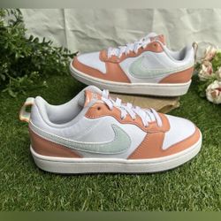 Nike Court Borough Low 2 SE Older Kids' Shoes size 4.5Y new  White/Light Madder