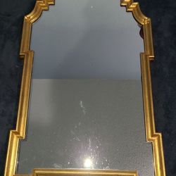 AUTHENTIC ANTIQUE La Barge gold gilded Queen Anne style mirror